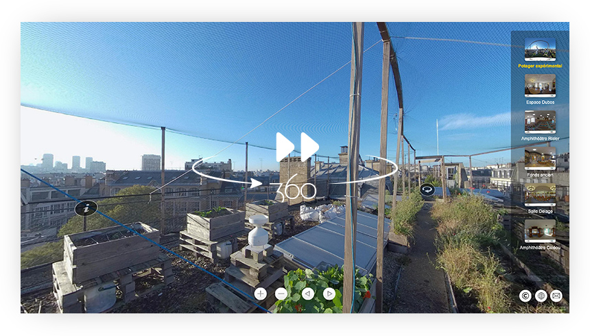 Visite virtuelle AgroParisTech Claude Bernard - amplitude360.fr